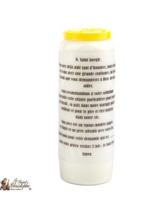Bougie Neuvaine de Saint Michel prière Français - Modèle 1  2