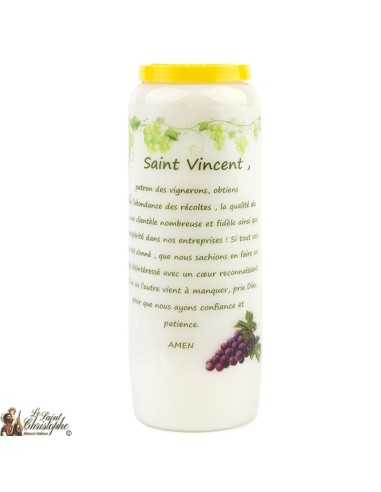 Bougie Neuvaine de Saint Michel prière Français - Modèle 1 