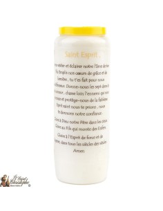 Bougies Neuvaines du Saint Esprit prière Français - Modèle 1  2