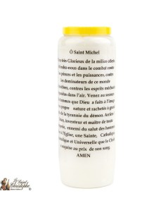 Bougies Neuvaines de Saint Michel prière Français - Modèle 1  2