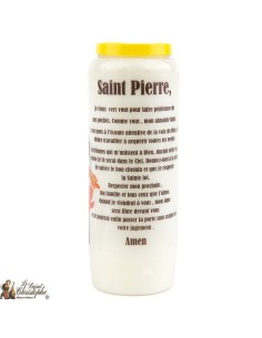Bougie Neuvaine de Saint Michel prière Français - Modèle 1  2