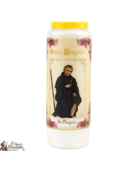 Bougie Neuvaine de Saint Michel prière Français - Modèle 1 