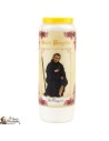 Bougie Neuvaine de Saint Michel prière Français - Modèle 1 