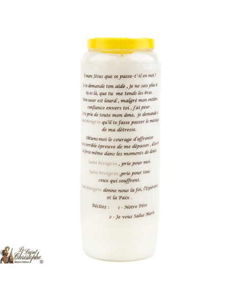 Bougie Neuvaine de Saint Michel prière Français - Modèle 1 