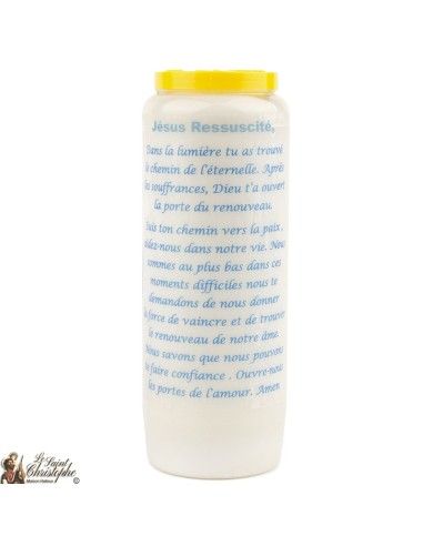 Bougie Neuvaine de Saint Michel prière Français - Modèle 1 