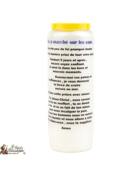 Bougie Neuvaine de Saint Michel prière Français - Modèle 1 