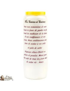 Bougie Neuvaine de Saint Michel prière Français - Modèle 1  2