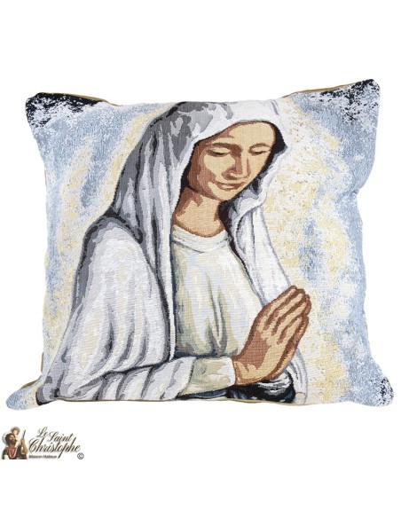 Coussin avec la Vierge Marie de Banneux ND
