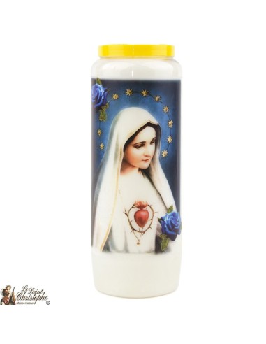 Bougie Neuvaine de Saint Michel prière Français - Modèle 1 