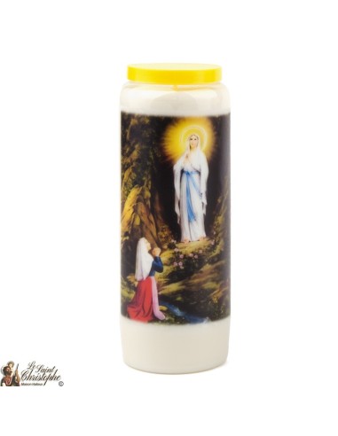 Bougies Neuvaines de Notre-Dame de Lourdes prière Français