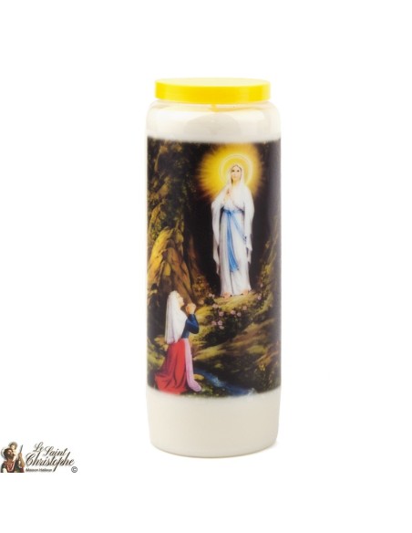 Bougie Neuvaine de Saint Michel prière Français - Modèle 1 