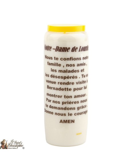 Bougie Neuvaine de Saint Michel prière Français - Modèle 1 