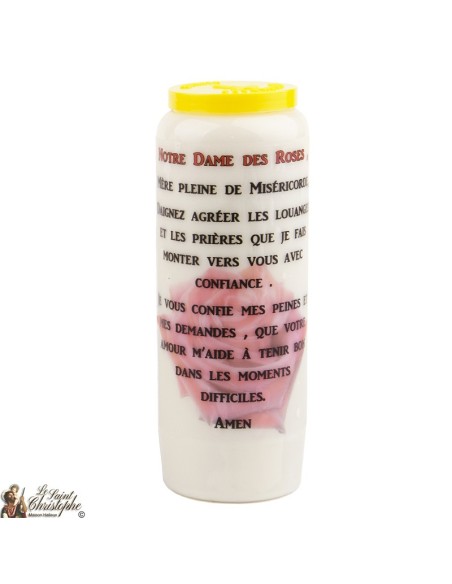Bougie Neuvaine de Saint Michel prière Français - Modèle 1 