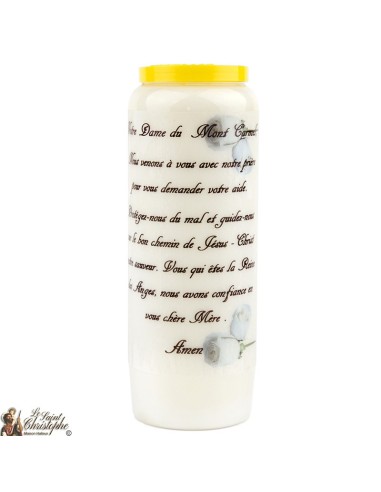 Bougie Neuvaine de Saint Michel prière Français - Modèle 1 