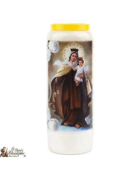 Bougie Neuvaine de Saint Michel prière Français - Modèle 1 