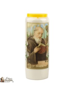 Candles Novena - White - "Saint Benedict" (French)