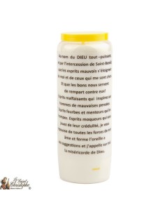 Candles Novena - White - "Saint Benedict" (French) 2