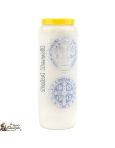 Candles Novena - White - "Saint Benedict" (French)