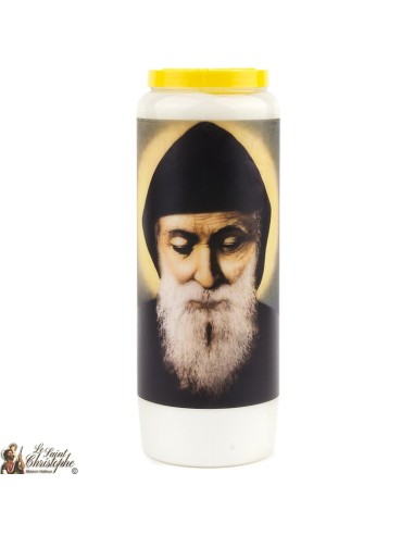 Bougie Neuvaine de Saint Michel prière Français - Modèle 1 