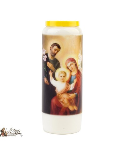 Bougie Neuvaine de Saint Michel prière Français - Modèle 1 