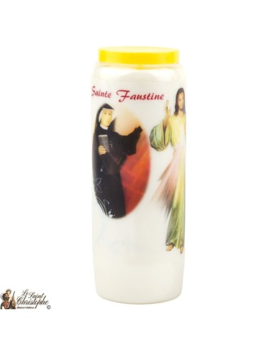 Bougie Neuvaine de Saint Michel prière Français - Modèle 1 