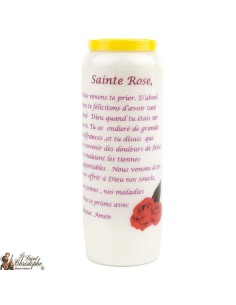 Bougie Neuvaine de Saint Michel prière Français - Modèle 1  2
