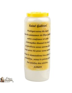Bougie Neuvaine de Saint Michel prière Français - Modèle 1  2