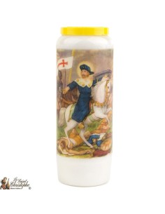 Bougie Neuvaine de Saint Michel prière Français - Modèle 1 