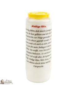 Bougies Neuvaines à Sainte Rita - prière français 2
