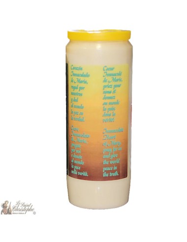 Candles Novena - White - "Sacred Heart" (French)