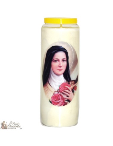 Bougies Neuvaines - Blanches à Sainte Thérèse prière - (Français)