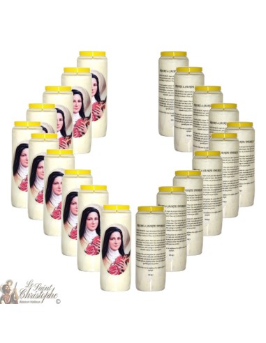 Candles Novena - White- "Saint Theresa" (French)