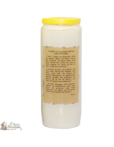 Bougies Neuvaines - Blanches à la Vierge de Banneux image verte prière - (Français) 2