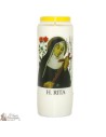 Bougies Neuvaines - Blanches à Sainte Rita prière - (Néerlandais)