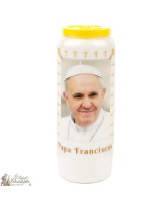 Candles Novena - White - "Pope Francis"