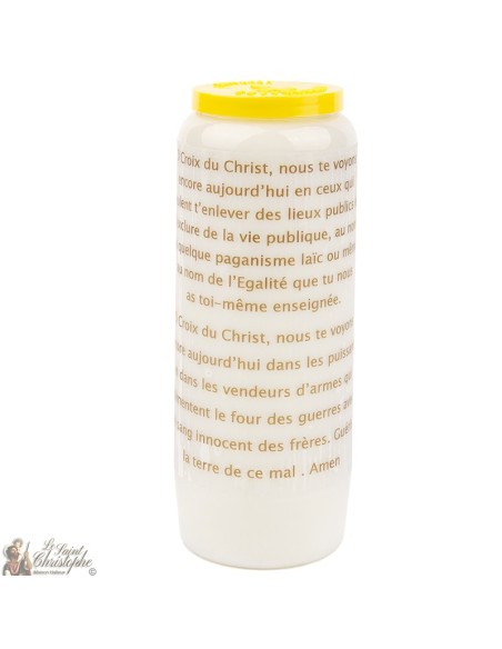 Noveen Kaarsen - Wit - "Paus Franciscus"