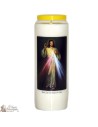 Novene Kerze - Weiss - "Barmherzigen Christus" (Französisch)