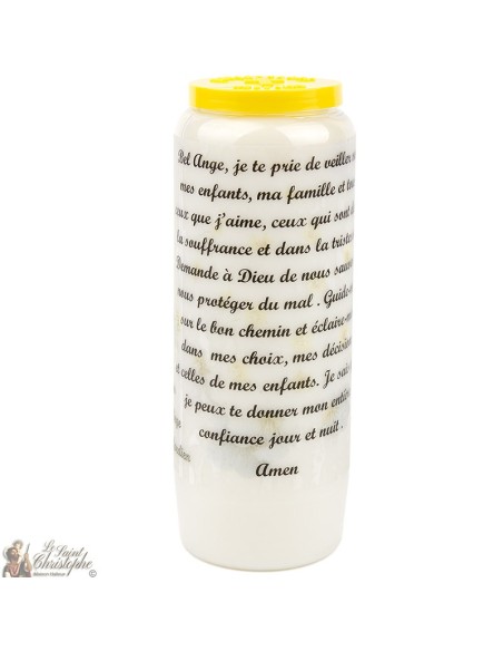 Novene Kerze - Weiss - "Padre Pio"