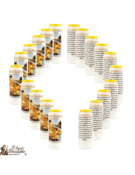 Bougies Neuvaines à Saint Raphael - prière Français