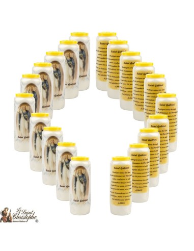 Bougies Neuvaines de Saint Gabriel - prière Français