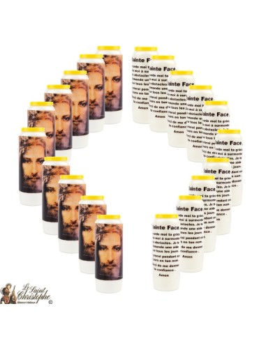 Bougie Neuvaine de Saint Michel prière Français - Modèle 1 