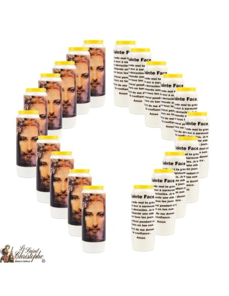 Bougie Neuvaine de Saint Michel prière Français - Modèle 1 