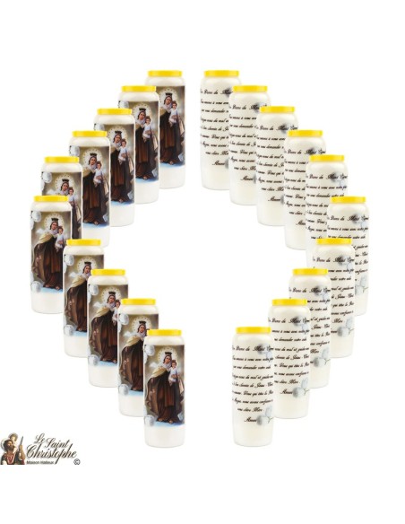 Bougies Neuvaines à la Vierge du Mont Carmel - prière Français