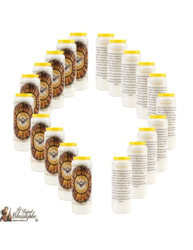 Bougies Neuvaines du Saint Esprit prière Français - Modèle 1 
