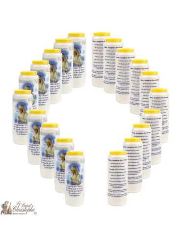 Bougie Neuvaine de Saint Michel prière Français - Modèle 1 