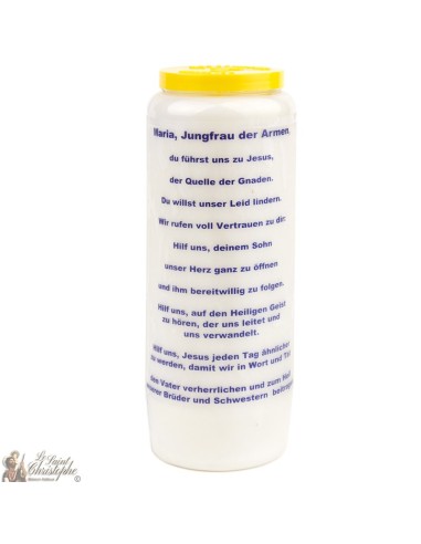 Bougies Neuvaines de Notre-Dame de Banneux 2 - prière allemand
