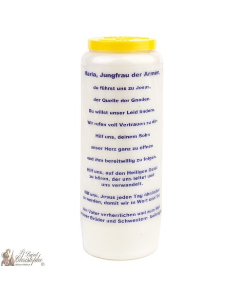 Bougie Neuvaine de Saint Michel prière Français - Modèle 1 