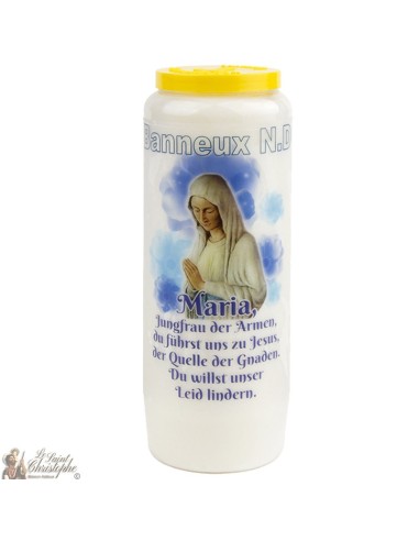 Bougie Neuvaine de Saint Michel prière Français - Modèle 1 