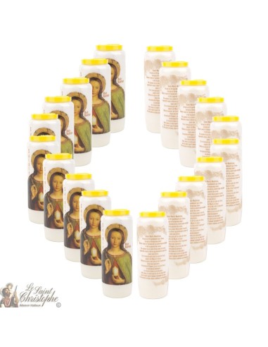 Candles Novena - White - "Saint Marie-Madeleine"