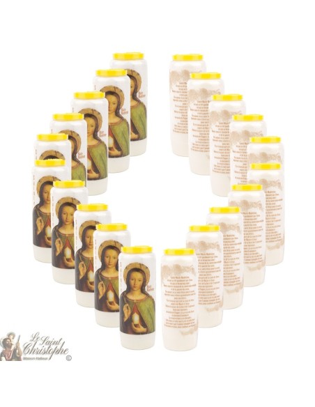 Candles Novena - White - "Saint Marie-Madeleine"